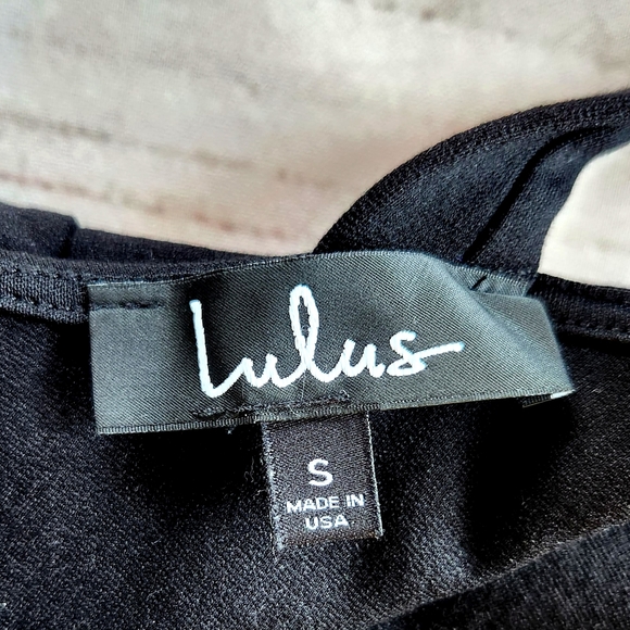 **SOLD** Lulus "Perfect Pick Black Bodycon" V-neck Mini Sheath Dress | Size S - Picture 10 of 15